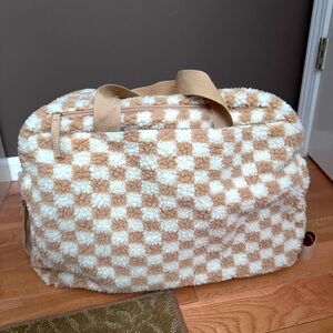 Fleece duffel bag